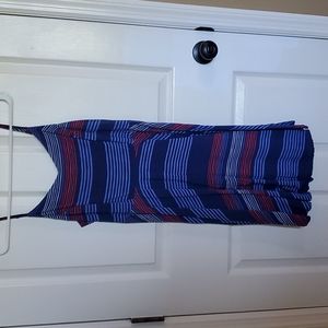 Old Navy Red, White, and Blue Fit and Swing Dress